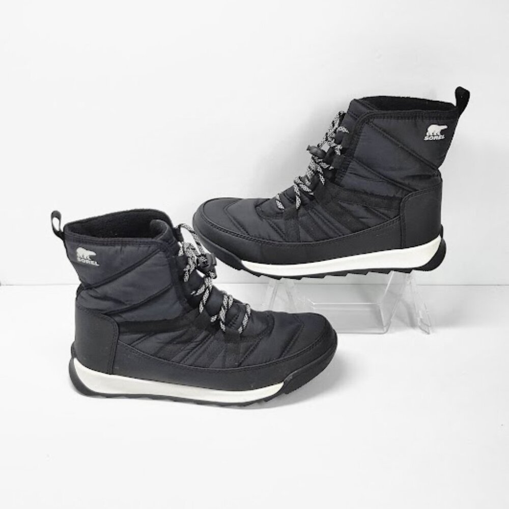 SOREL WOMEN'S  Whitney II Short Lace Waterproof Boots black Size 7 EUC - Picture 3 of 9